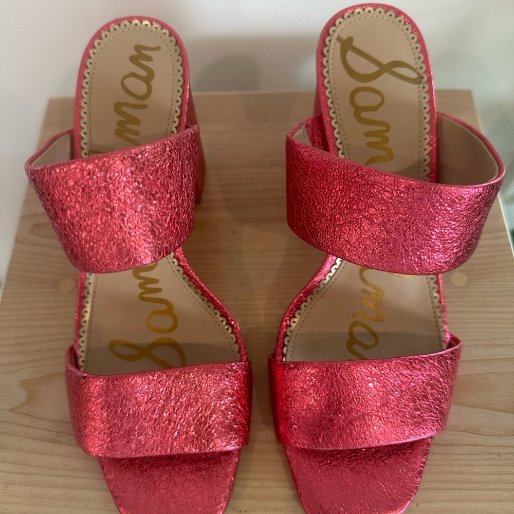 Sam Edelman Shimmering Pink Sandals